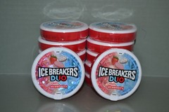 (12) ICE BREAKERS Duo Fruit + Cool Strawberry, 1.3 oz Each, BB Date 12/2027