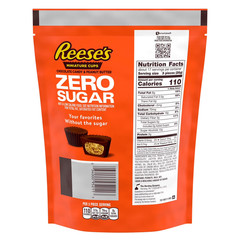 Reese’s Zero Sugar Miniatures Peanut Butter Cups Candy Bag 15.5 oz