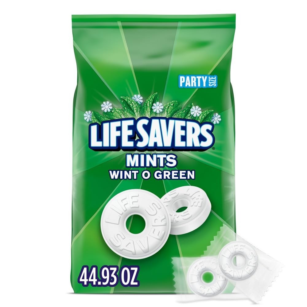 Life Savers Wint-O-Green Breath Mint Hard Candy, Party Size – 44.93 oz