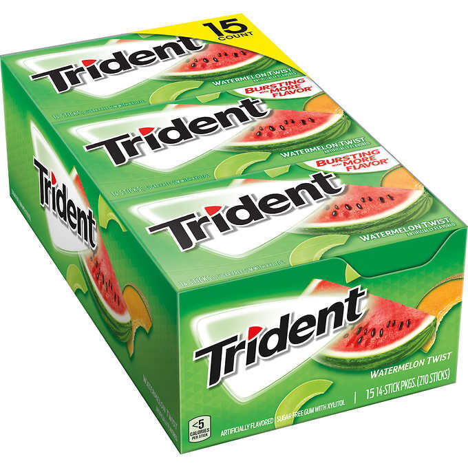 Trident Watermelon Twist Sugar Free Gum (15 pk.)