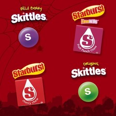 Skittles, Starburst Fun Size Chewy Candy Assorted Variety, 32.28 Oz / 2 lbs
