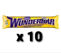 10 x WUNDERBAR Chocolate Candy bar by Cadbury from CANADA 58g each