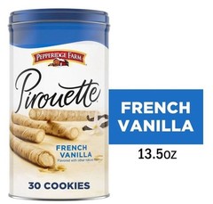 Pepperidge Farm Pirouette Cookies, French Vanilla Crème Filled Wafers, 13.5 oz T