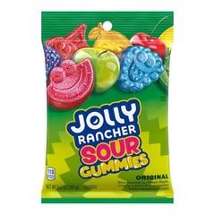 JOLLY RANCHER Sour Gummies Assorted Fruit Candy Bag 6.5 oz – Fresh Sealed.