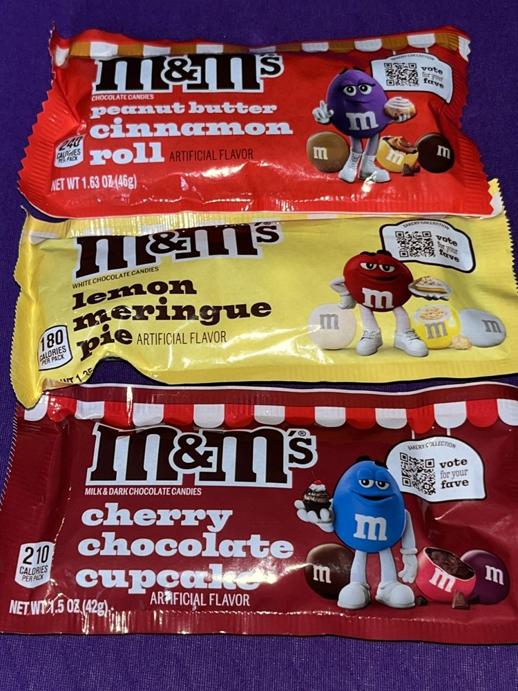 Limited M&M’s Bakery Collection Bundle Cherry Cupcake Lemon Pie PB Cinnamon Roll