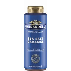 Ghirardelli Chocolate Company Sea Salt Caramel Sauce Squeeze Bottle, 16 oz