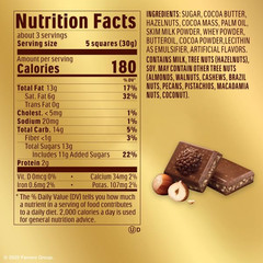 Premium Chocolate Bar, Milk Chocolate with Hazelnut Filling, Perfect Self Treat,