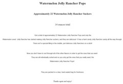 Jolly Rancher POPS WATERMELON 22 pieces Watermelon Jolly Ranchers Suckers candy
