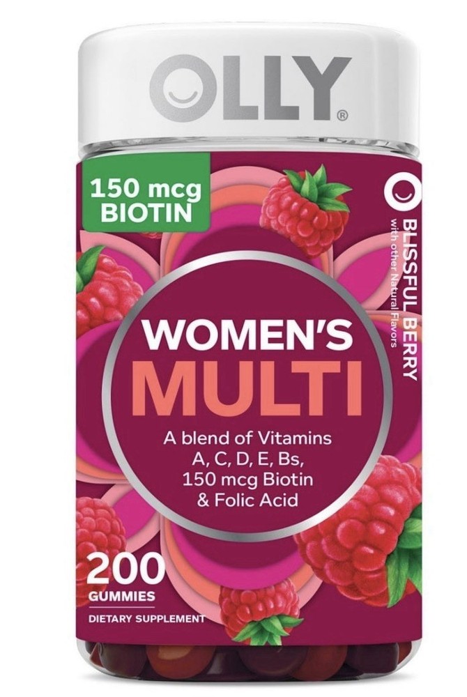 OLLY Women’s Health & Immune Support Multivitamin Gummies 200 ct…