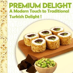 Dubai Chocolate Marshmallow Delight Turkish Delight With Dubai Chocolate Filling