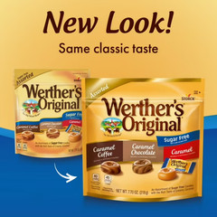 Werthers Original Hard Sugar Free Assorted Flavors, Caramel Coffee, Caramel Choc