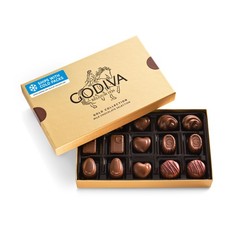 Godiva Gold Milk Chocolate Gift Box, Belgian Milk Chocolates with Pralinés, G…