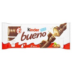 Ferrero Kinder Bueno Wafer Cookies, 1.5 Ounce (43 g) (Pack of 30)