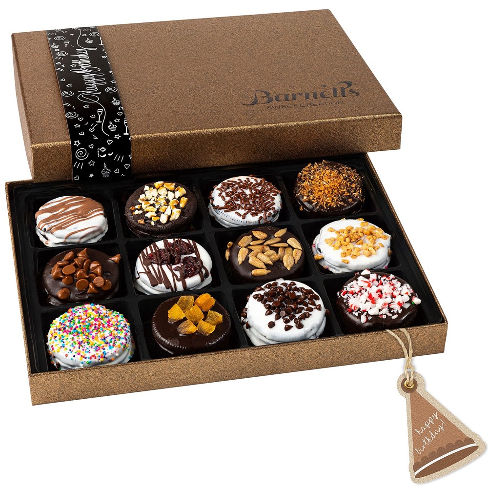 Barnetts Happy Birthday Gifts Chocolate 12 Count (Pack of 1),