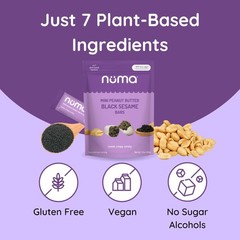 Mini Peanut Butter Black Sesame Bars – Vegan, Low 3.5 Ounce (Pack of 3)