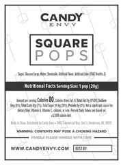 Candy Envy – Red Square Pops – 24 Pack – Cinnamon 24 Count (Pack of 1),