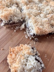 Keto Coconut Fudge Bars * Keto Coconut Fudge Butter Crumb Bars * Diabetic & GF