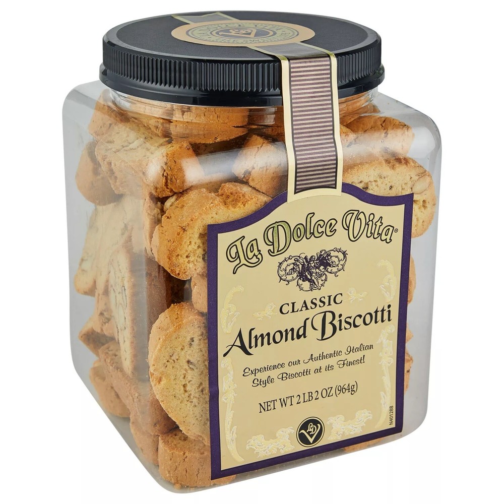La Dolce Vita Classic Italian Biscotti With Almonds 34 Ounce