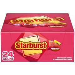 STARBURST FaveREDS Chewy Candy Bulk Pack, 24 2.07 Ounce (Pack of 24), Red