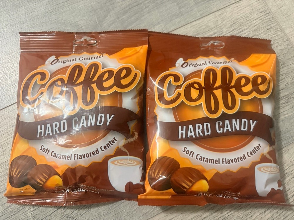 2x Original Gourmet Coffee Hard Candy – Soft Caramel Center 14oz