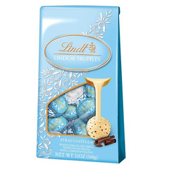 Lindt LINDOR White Chocolate Peppermint Truffles, White Chocolate Candy with Smo