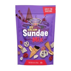 Platinum Ice Cream Sundae Mix, Resealable Pouch, Snack Mix