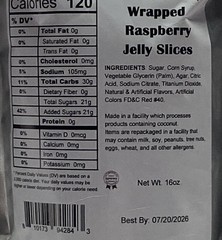 Raspberry Jelly Watermelon Slices NEW 3 Pounds INDIVIDUALLY WRAPPED 1 Pound Bag