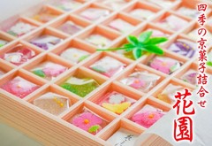WAGASHI Japanese Traditional sweets large 42 pcs Gift Box Kyoto Japan Fukuya
