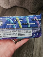 X2 Sour Punch Arctic Straws Holiday Chewy Candy 08/26 Lime Cucumber Honeydew Li