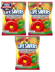 Lifesavers 5 Flavor Bags – Pack of 3 – Delicious Classic Hard Candy Everyone Is