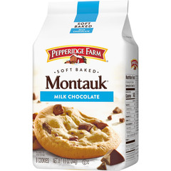 Pepperidge Farm Montauk Soft Baked Milk Chocolate Chunk Cookies, 8.6 Oz Bag (8 C