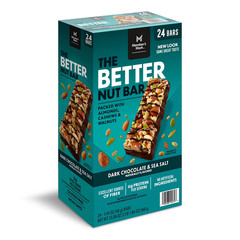 Member’s Mark The Better Nut Bar, Dark Chocolate and Sea Salt, 24 ct