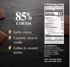 EXCELLENCE 85% Cocoa Dark Chocolate Bar, Dark Chocolate Candy, 3.5 Oz. (12 Pack)