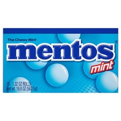 Mentos Chewy Mint Candy Roll, Mint, Non Melting, Party, 1.32 Ounce-Pack of 1