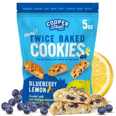 Cooper Street Twice Baked Lemon Blueberry Biscotti Cookies, 5 oz
