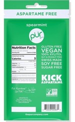 PUR Xylitol Chewing Gum (4 Pack) Peppermint Spearmint Cinnamon Bubblegum – Vegan