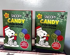 Christmas Snoopy Woodstock Candy 18 Lollipop Fun Book Stickers Lot 2
