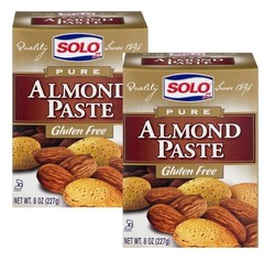 2 PK – Solo Pure Almond Paste 8 oz ( 227 g ) Gluten Free • Kosher Certified