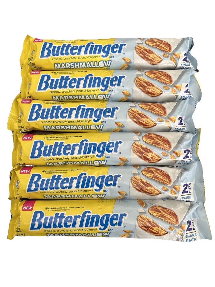 Limited Edition Butterfinger Marshmallow Share Pack Brand New Candy Bar Hard