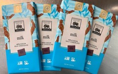 4-Pack Endangered Species Chocolate Bars (3 oz Bars) 48% Cocoa Non-GMO BB:7/27