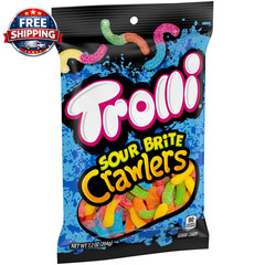 Sour Brite Crawlers Candy, Cherry-Lemon, Strawberry-Grape & Orange-Lime, Sweet a
