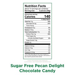 RUSSELL STOVER Sugar Free Pecan Delight Chocolate Candy, 15.5 oz. bag Big