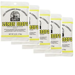 Lemon Flavored Hard Candy 5 Pack of 6 Ounce Cans Gluten Free Kosher Candy