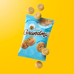 Grandma’s Mini Cookies, Vanilla Sandwich Crème Cookies, 3.71 oz Cookie Bag, (…