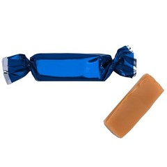 Individually Wrapped Caramels – 2 lb Bulk Candy – Navy Blue Wrapper – Pack of 2