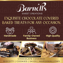 Barnetts Christmas Holiday Thanksgiving 5 Chocolate Biscotti Gift Box, Gourmet