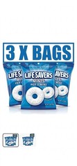 3 Bags Life Savers Pep-O-Mint Breath Mints Hard Candy 6.25 oz Bulk Lot Sealed