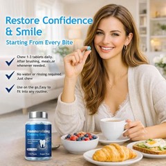 Nano Hydroxyapatite Remineralizing Gum 240 Count Xylitol Enamel Support Mint