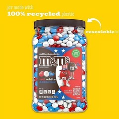 M&M’s Patriotic Mix Milk Chocolate Candy, 62 oz.