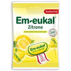 Dr.C.Soldan Em-Eukal throat lozenges: LEMON -75g-Made in Germany-FREE SHIPPING